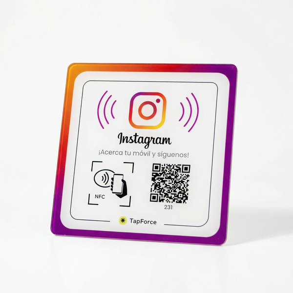 Placa Adhesiva Seguidores Instagram