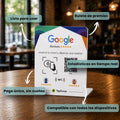Expositor Reseñas Google NFC y QR