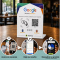 Expositor Reseñas Google NFC y QR